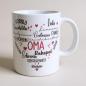 Preview: Keramiktasse Oma Muttertag Namenstasse personalisiert Kaffeetasse Teetasse - Artikel-Nr. 1100006